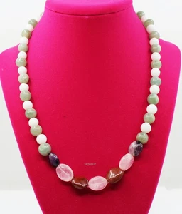 Artisan Antique Vintage Handmade Multi-Gemstone Sterling Silver Necklace  NWOT🎁 - Picture 1 of 2