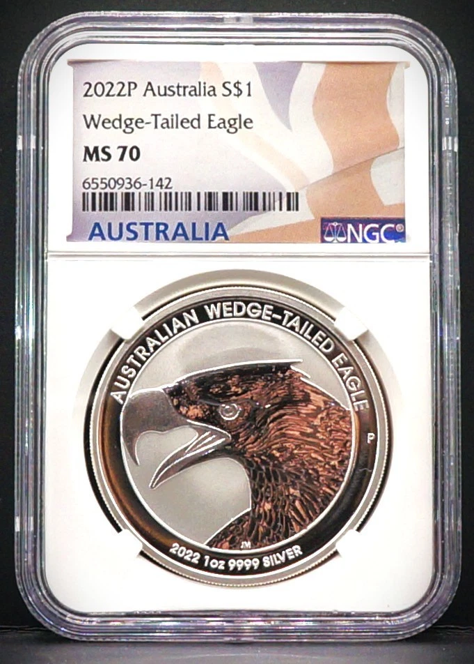 オーストラリア 2015年 ＄1 ウェッジテイルイーグル PCGS MS70 オーストラリア 2015年 ＄1 ウェッジテイルイーグル PCGS MS70