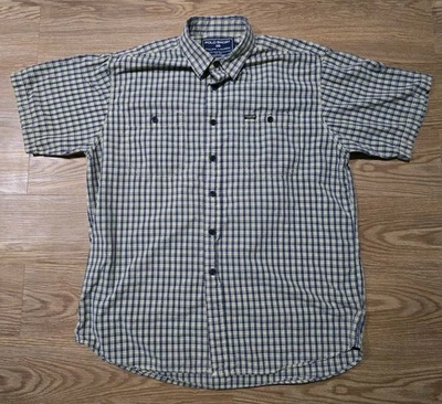 Camisa Polo Deportiva Ralph Lauren Vintage Años 90 Camisa a Cuadros Manga Abotonada Talla Grande Foto 1 de 4