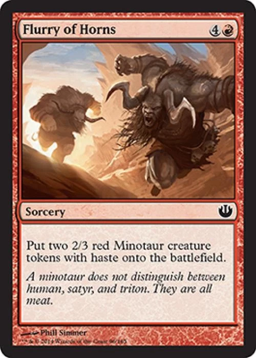 Flurry of Horns -Foil Medium Play MTG Journey into Nyx - Image 1 of 1