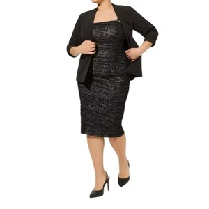 Blazer Torrid Talla 4 Blazer Negro Sin Cuello Elástico Talla 4X - Imagen 1 de 10