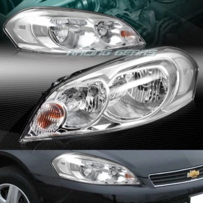 CARCASA CROMADA APTA CHEVY IMPALA/MONTE CARLO + FAROS REFLECTORES TRANSPARENTES DIESTRO+DERECHO Foto 1 de 3