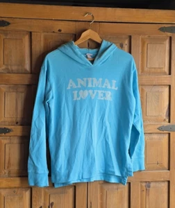 More Than Magic Girls Animal Lover Pullover Hoodie Youth XL 14-16 Light Blue - Picture 1 of 9