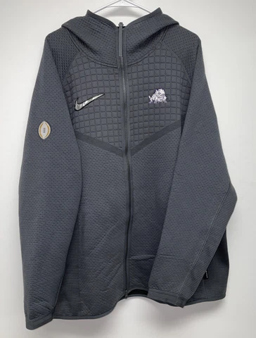 Nike TCU CFP 2023 Media Day Team Issued Tech ADV Hoodie Jacket Size 2XL XXL Cover