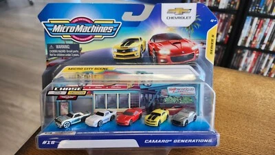 Micro Machines Chase Rare Silver Camaro SS S5 #16 Camaro Generations Playset - Image 1 of 4