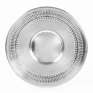 Vintage Birmingham sterling silver reticulated sandwich Plate Tray Plater Dish - Picture 1 of 4