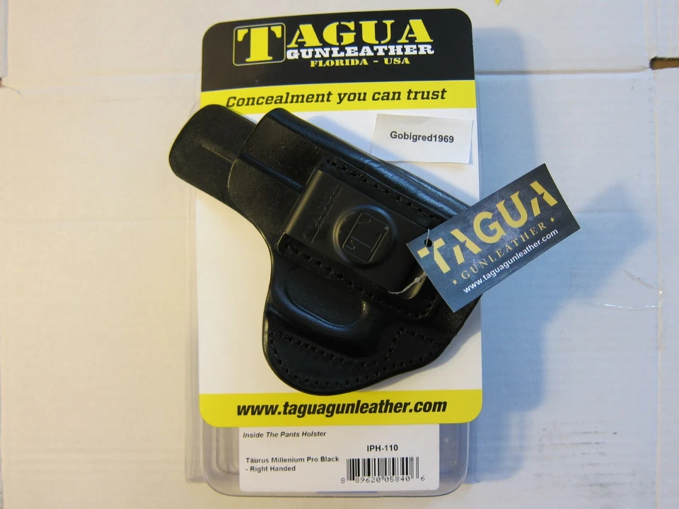 NEW Tagua Inside Pants Holster Taurus Millenium Pro Black Leather RH IPH-110  - Image 1 of 1