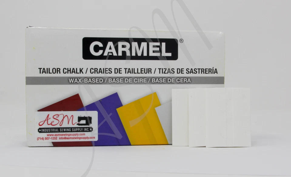 Tiza Carmel Super Glide blanca para sastres 48 piezas Foto 1 de 1