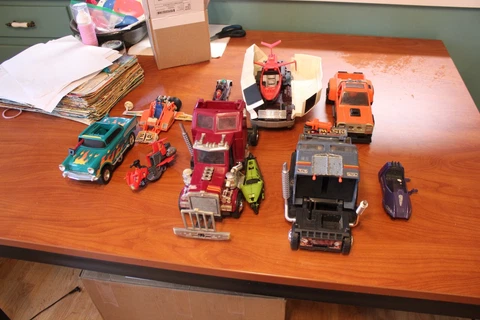 Lot of 10 MASK Kenner Vehicles for Restoration/Parts, Bulldog, Slingshot Cover