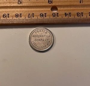 Bernalillo New Mexico - Porter Mercantile Co. 5-cent Trade Token - Picture 1 of 2