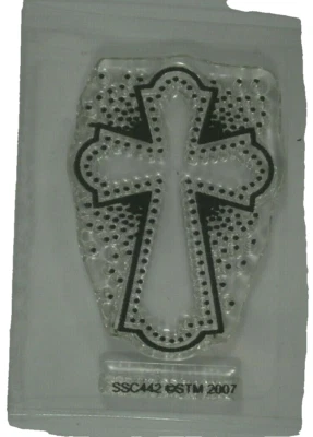 Крест акриловая марка, SSC442 STM, крест марки, религиозные марки, прозрачный крест штамп - Изображение 1 из 2