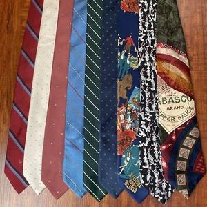 LOT OF 9 NECKTIES DIOR TABASCO ZYLOS LOONEY TUNES BRITTANY HOUSE @@@@@@@@@@@@@ - Picture 1 of 16