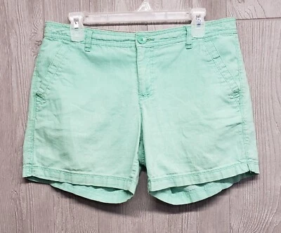 Shorts Bandolino Feminino 6 Linho Mescla Jamie Espuma do Mar Verde 32x5 Preppy Beach  - Imagem 1 de 4