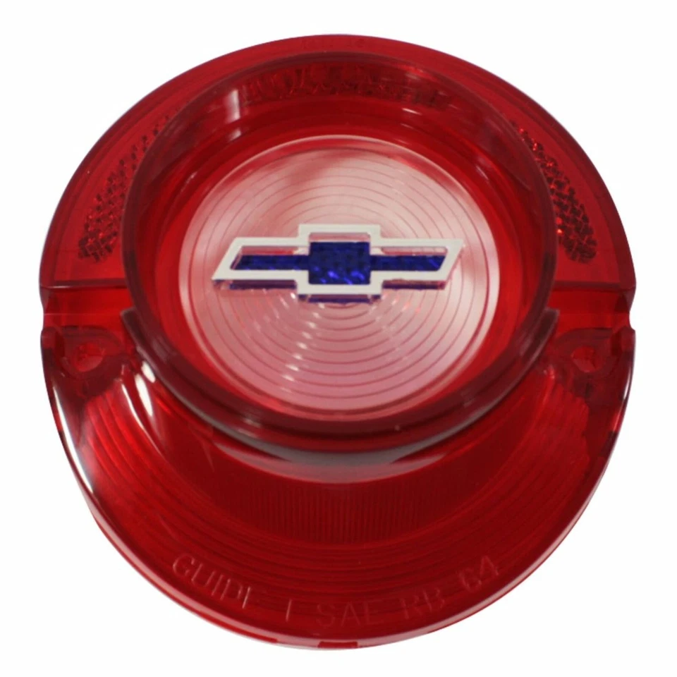New Red Back Up Light Lens With Blue Bowtie W/O Trim Parts Fits Bel Air A2360F - Image 1 of 1
