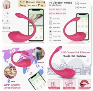 Wireless APP Remote Control Bullet Egg Vibrator G-Spot Dildo Sex Toys For Women - Picture 1 of 1