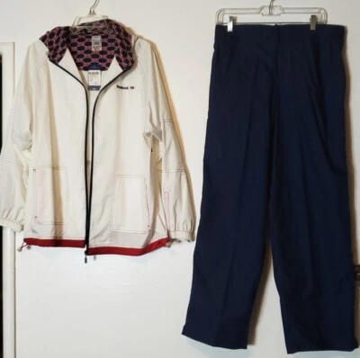 Chaqueta y pantalón Reebok Track para mujer rojo blanco y azul nuevo con etiquetas talla XL Foto 1 de 4