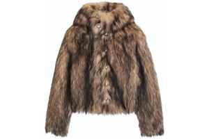 Rabanne X H&M - Men’s Animal Print HOODED FUZZY JACKET SMALL NEW TAGS PACO NWT - Picture 1 of 1