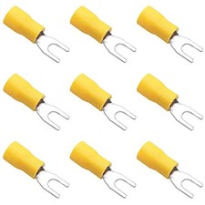 New listing
Smseace 100pcs 8(M4) Insulated Fork Terminals Yellow U-Type Wire Connector Crimp