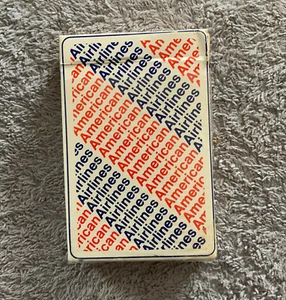 American Airlines Deck U.S Playing Card Company 52 + 2 Jokers Diagonal Red Blue - Picture 1 of 2