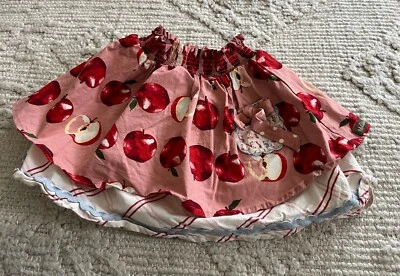 Falda para niña MATILDA JANE talla 6 estampado manzana/escuela Foto 1 de 2