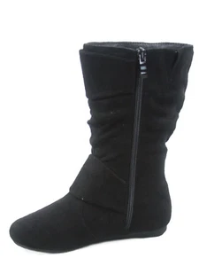 12 Colors Cute Causal Flat Buckle Zip Mid-Calf Girl's Kid's Boots Size 9 - 4 NEW - Picture 1 of 79