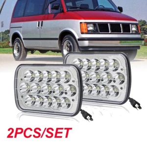 Pair 7x6" 5x7 LED Headlights Hi/Lo beam For GMC Savana Express 1500 2500 Safari - Picture 1 of 9