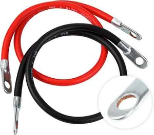 CARTMAN 4AWG Set di cavi inverter a batteria 24 pollici, calibro 4 x 24" - Foto 1 di 7
