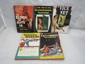 Avon Mystery Taschenbücher 5x ermordet Madame Katze & Maus Schraubstocknetz 1950er Jahre - Bild 1 von 4