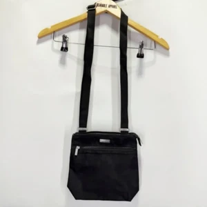 Baggallini Black Crossbody Bag Purse Travel Nylon Water Resistant Small - Foto 1 di 7