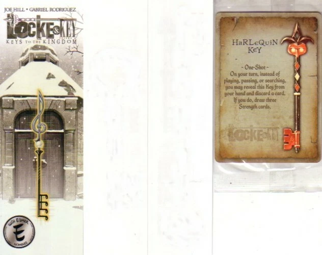 Locke and Key IDW comic 2012 Wondercon Harlequin key promo trading card bookmark - Image 1 of 1