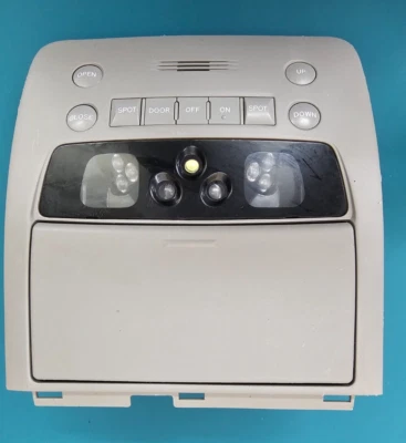 🔥06-11 Conjunto de almacenamiento de lámpara de luz domo consola superior Lexus GS300 gris claro Foto 1 de 4