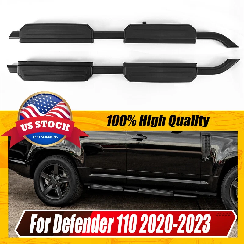 Running Boards For Land Rover Defender 110 4-Door 2020-2023 Side Steps Nerf Bar - Image 1 of 4
