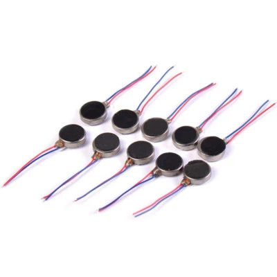 10/20pcs 3V DC Pager Mobile Cell Phone Coin Flat Vibrating Vibration Micro Motor - image 1 of 4