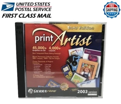 Print Artist  Version  22 Gold Edition PC CD 2003 Version - Image 1 of 4