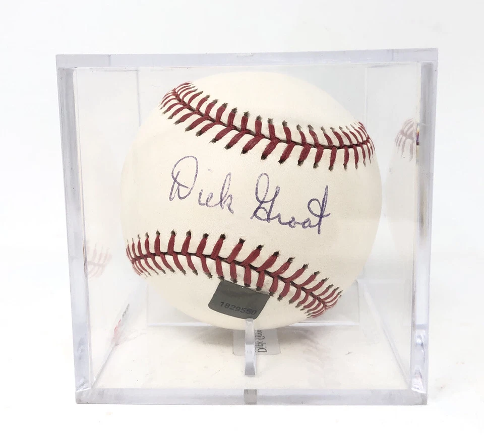 Бейсбольный мяч с автографом Дика Гроата из MLB TOPPS ARCHIVES RESERV 2001 OML - Изображение 1 из 4