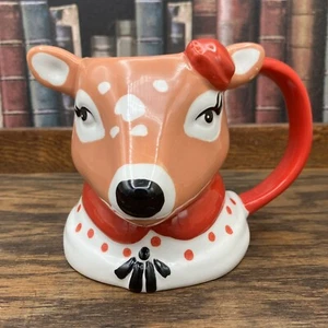 Threshold Deer 16oz Mug Large Handle Wide Base Dressy Dear - Picture 1 of 9