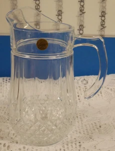 NEW CRISTAL D'ARQUES LONGCHAMP 24% FRENCH LEAD CRYSTAL 48 oz. PITCHER READ DESC. - Picture 1 of 6