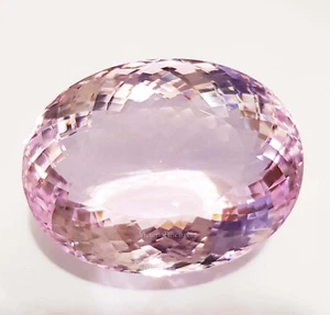 Rose Quartz 180.30 Carat Oval Shape Glass Field Loose Gemstone Pink Color - Picture 1 of 7