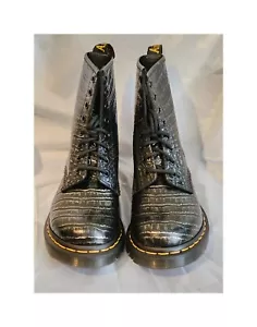 Botas de cuero al tobillo para mujer Dr. Martens 1460 con cordones talla 7 nuevas - Imagen 1 de 6