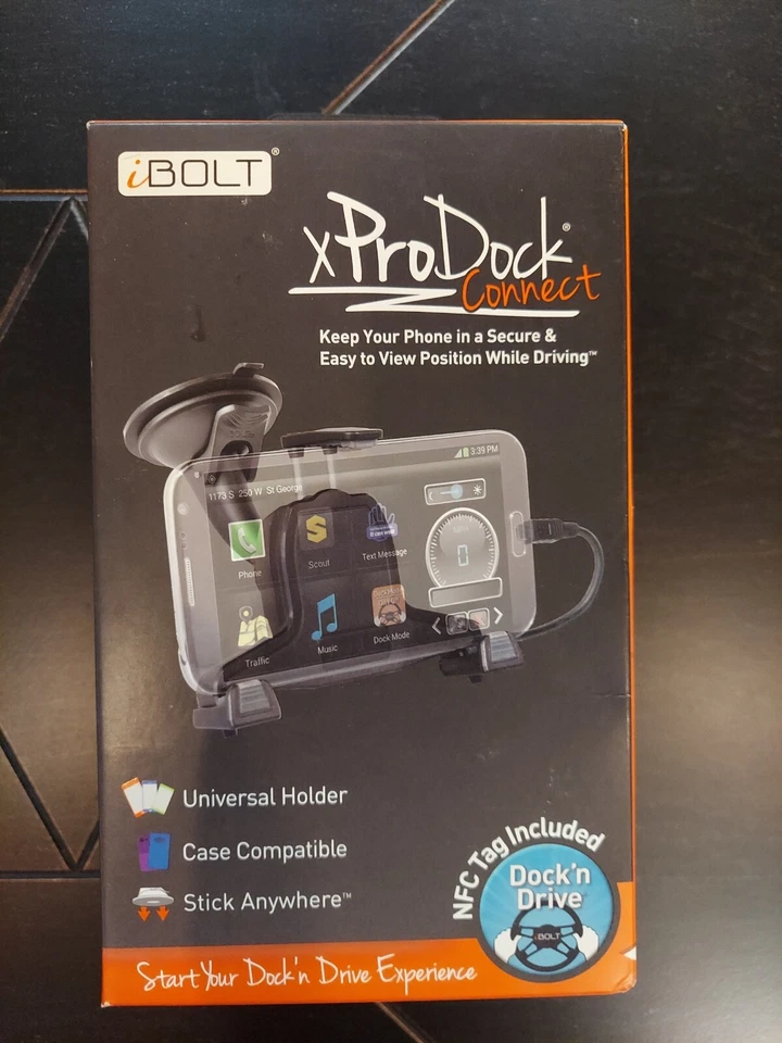 Soporte de montaje para coche iBolt xPro Dock Connect para Galaxy S7/S6 S7 Edge+ S6 Note 4/5 Foto 1 de 4