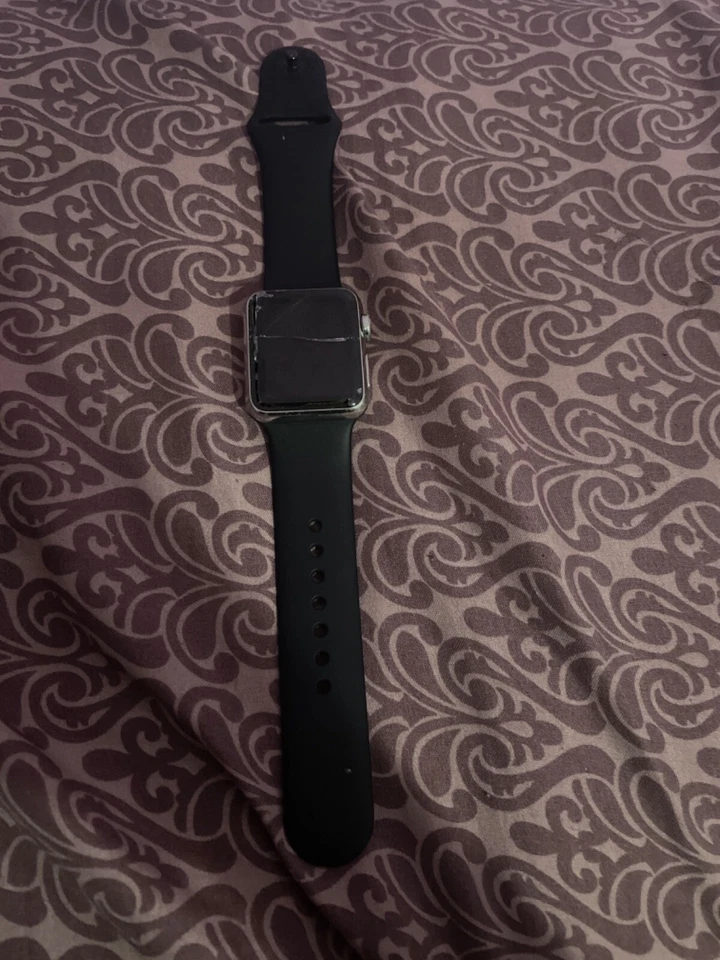 Apple Watch Series 3 38mm Space Gray Aluminum Case with Black Sport Band... - Image 1 of 1