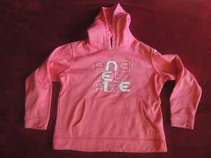 Under Armour ANGEL FIRE Resort Pink Hoodie Sweatshirt Pullover Youth M YMD Loose - Picture 1 of 6