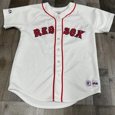 Nomar Garciaparra. Boston Red Sox. Jersey. Youth Size Large - Image 1 of 4