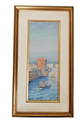 AQUARELLE de LOUIS LARTIGAU  ( Fin XIX  début  XX ème Siécle ) - Photo 1/4