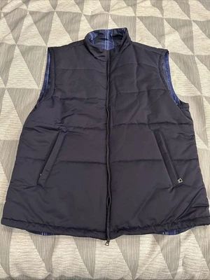 Robert Talbott Puffer 背心海军蓝 2XL 全新带标签 — 第 1/4 张图片