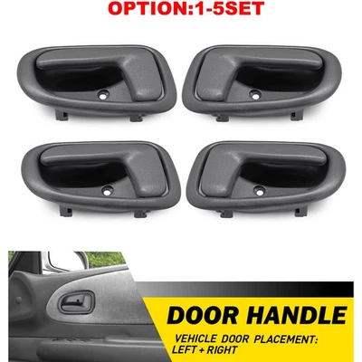 Внутренняя дверная ручка для 93-97 Toyota Corolla пассажирская со стороны водителя серая пластиковая - Изображение 1 из 4