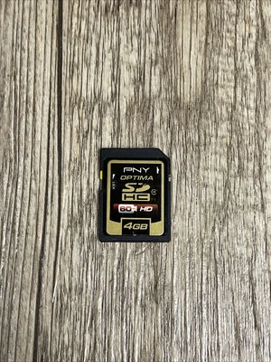 PNY Optima 4GB SD-K04G SDHC SD Memory Card Made in Japan - Image 1 of 2