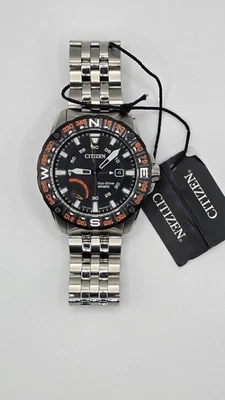 Citizen AW7048-51E Eco-Drive PRT mostrador preto bússola 44mm - Imagem 1 de 4