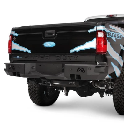 For Ford F-250 Super Duty 99-16 Rear Bumper Premium Full Width Black Powder Foto 1 de 4
