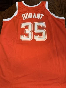 TEXAS LONGHORNS THROWBACK KEVIN DURANT ORANGE JERSEY SIZE XL - Picture 1 of 6